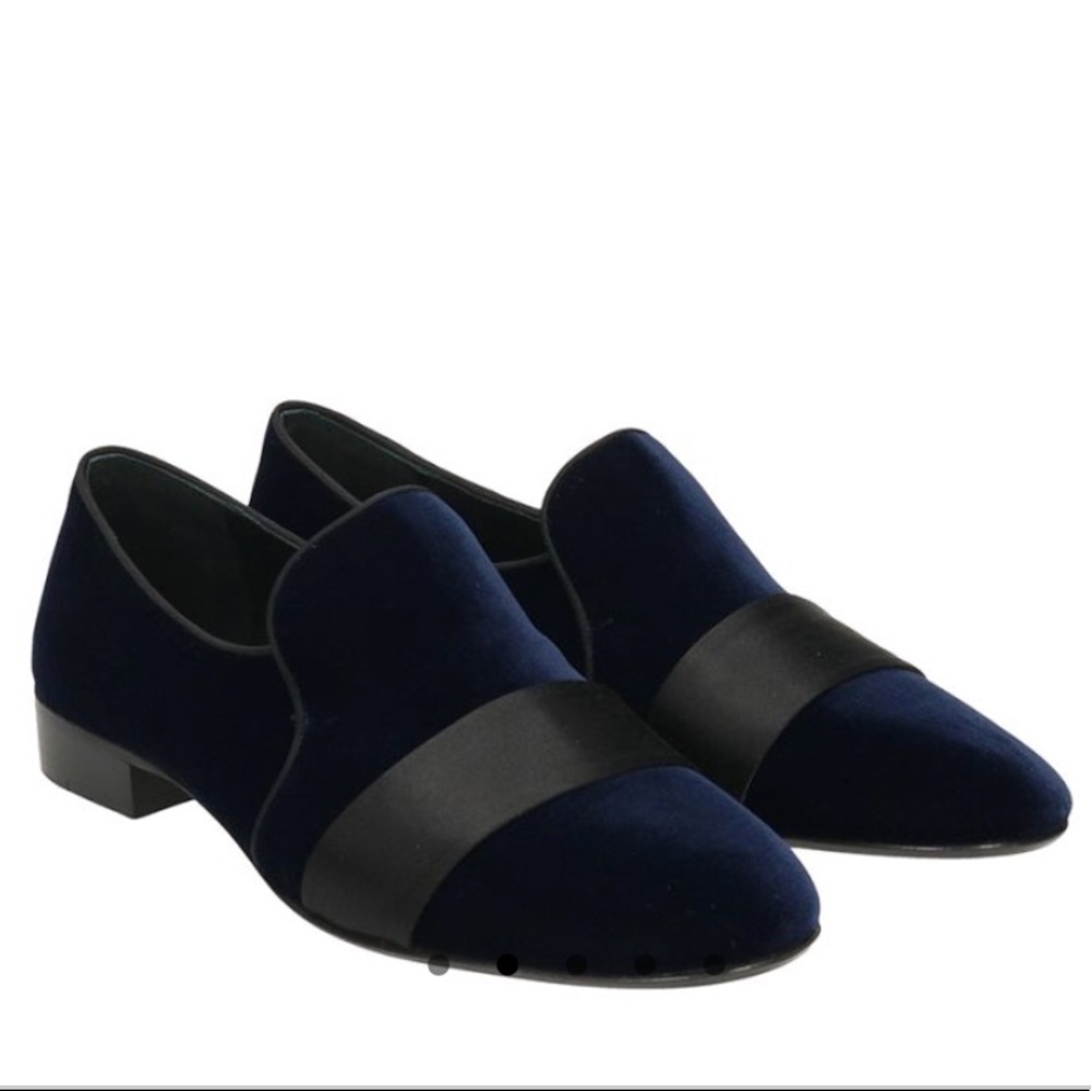 Guiseppe zanotti velvet loafers